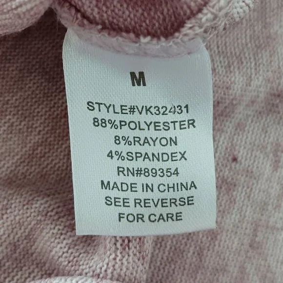 ADRIENNE VITTADINI Pink Ruffled Sweater Size M - Picture 10 of 11